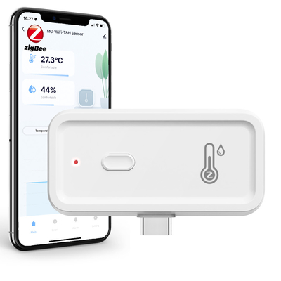 acheter Tuya Zigbee Wifi Moniteur de température d'humidité Hygromètre intelligent Thermomètre sans fil Hygromètre électronique Moniteur intérieur intelligent Compatible avec Alexa Google Assistant fabrication en ligne