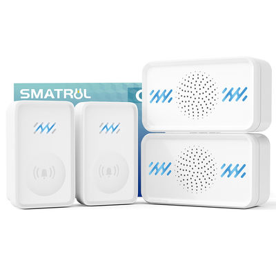 Bon prix Sonnette de porte sans batterie Sonnette de sonnette sans batterie 58Ring Tones 4-Level Volume étanche Sonnette de porte sans fil auto-alimenté en ligne