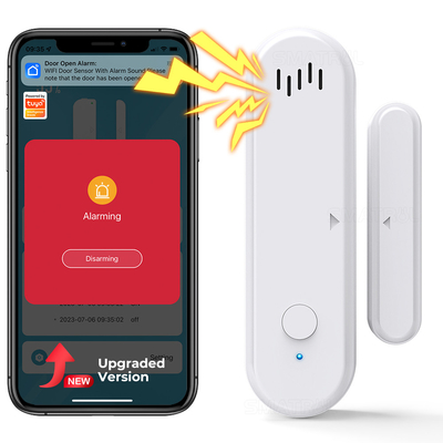 Bon prix Tuya Capteur de porte Smart Life Timing Travailler avec Alexa Google Home Arm et désarmer Tuya Smart WiFi Capteur de porte et fenêtre en ligne
