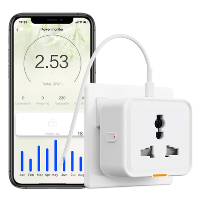 Bon prix Tuya prise universelle de type C prise 16A WiFi RF433 adaptateur de déplacement Tuya Smart Home Plug en ligne