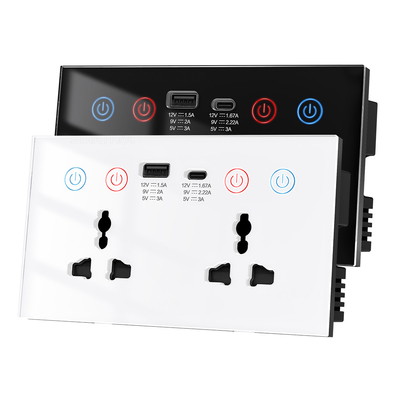 Bon prix Tuya Smart Wall Socket commande vocale WIFI Alexa Power Monitor Automatisation à domicile États-Unis UE Royaume-Uni en ligne