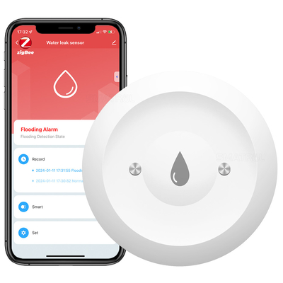 Bon prix Zigbee Capteur de fuite d'eau Application d'alarme de liaison Détecteur de fuite d'eau Tuya Zigbee Capteur d'immersion d'eau en ligne