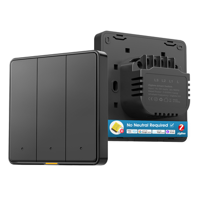 Bon prix Zigbee Smart Wall Switch Pas de fil neutre, pas besoin de condensateur, chronométrage, commande vocale, application Tuya, Alexa et Google Home compatible en ligne