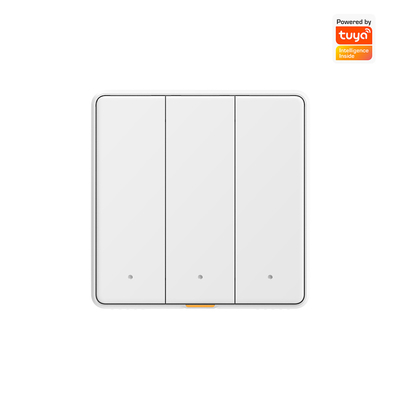 Bon prix Tuya WIFI RF433 Smart Wall Light Button Push Switch 110-250v Pas de fil neutre, une seule prise de vue de la température du feu en ligne