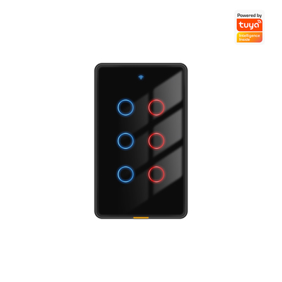 Bon prix Tuya Smart WiFi 6 Gang Light Switch Pas de fil neutre, chronométrage, commande vocale, RF433, Alexa et Google Home compatible en ligne