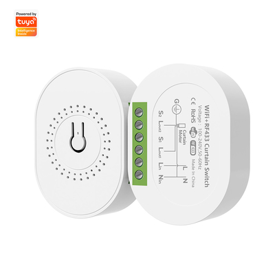 Bon prix SMATRUL Tuya WiFi RF433 Smart Curtain Switch Module, conçu pour les volets roulants électriques, fonctionne pour Alexa et Google Home en ligne